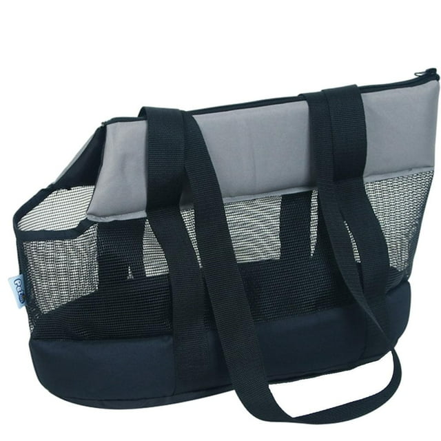 Transporteur pour Chats et Chiots, Transporteur Ventilé Confortable avec Sangle Rembourrée