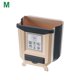 thumbnail image 3 of Botas de basura Clasificación de pared plegable Clasificación de basura Bin Dustbin Indoor Hogar Baño Sala de estar Cesta de basura Café medio AweSitey HA011911-01, 3 of 7