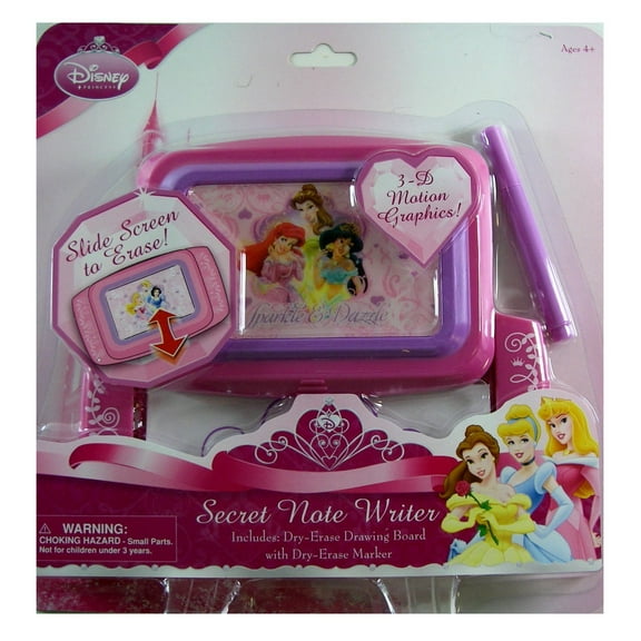 Disney Princess Slider Screen art board - secrete note writer dry-erase drawi...