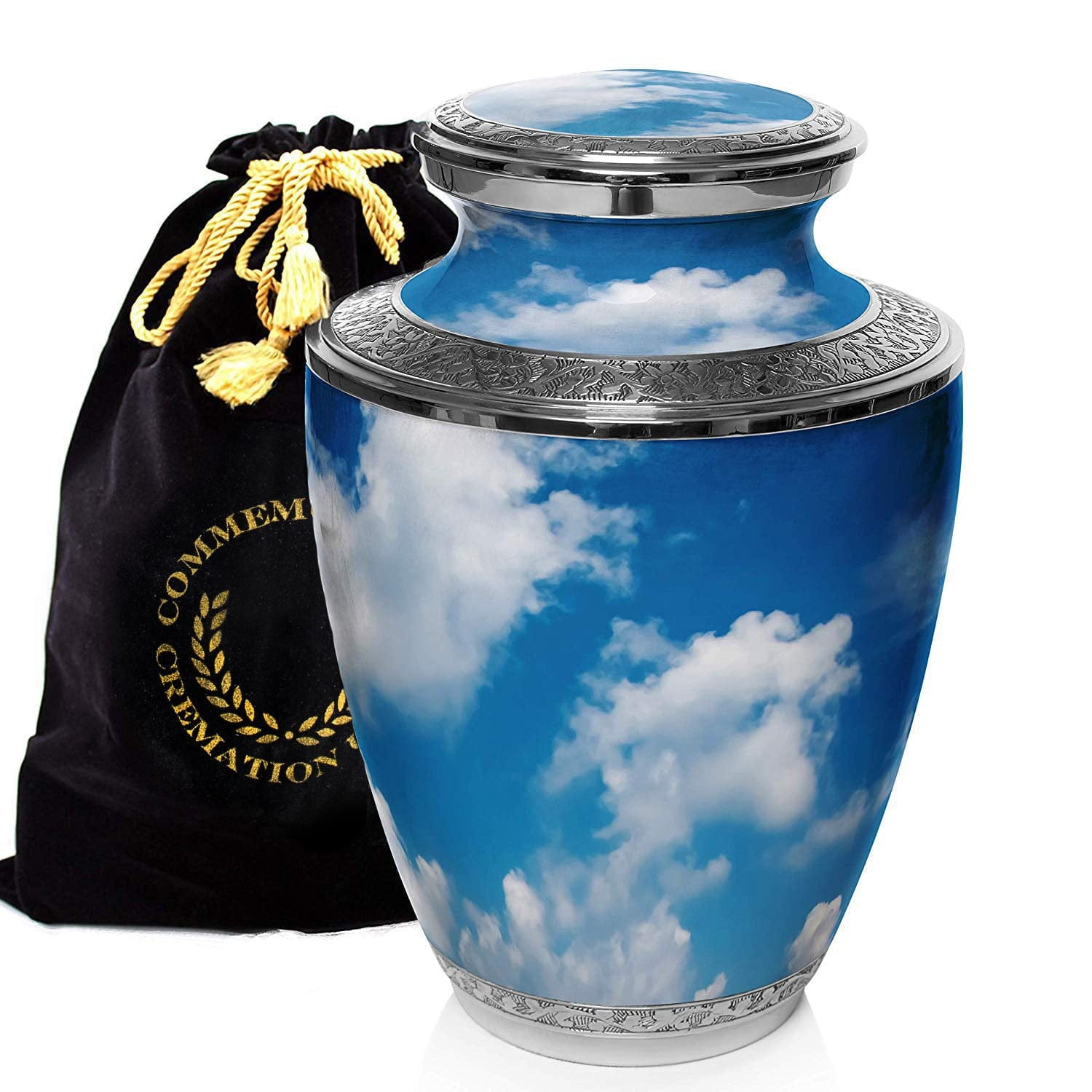 Heavenly Clouds Urns for Cremation Ashes Large Urn XL or Small Keepsake Urns for Human Ashes & Urns for Human Ashes for Home or Burial Small Urns for Human Ashes