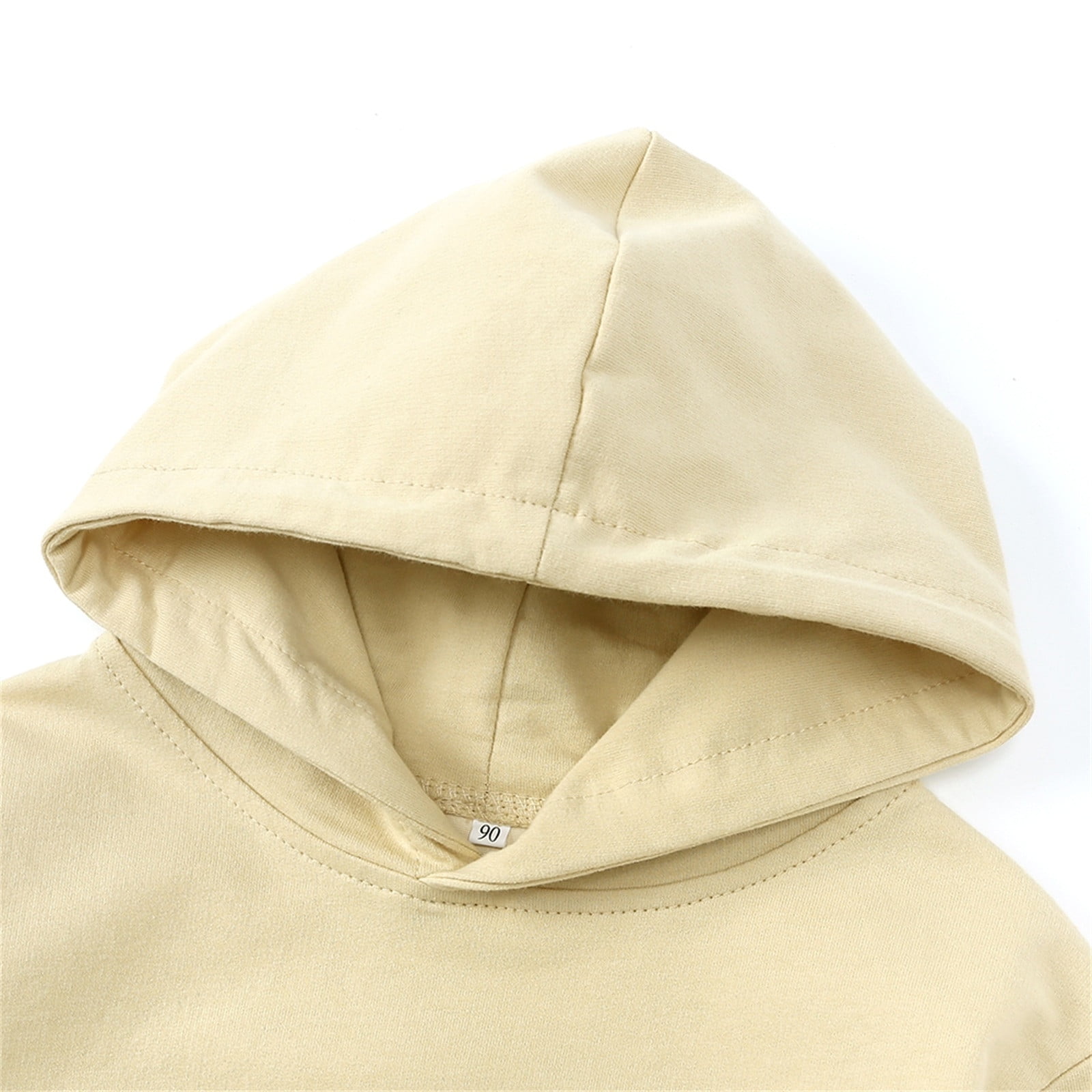 nsendm Big Kid childrenscostume Hoodie Pack Toddler Girls Pullover Fleece Sweatshirt Children Solid Plus Babies Hooded Color Dress Sweater Toddler Girls Clothes Khaki 2 3 Years Walmart