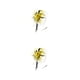 thumbnail image 3 of Jumpingount Vintage Women Plume Fascinator Estilo retro Velo Sombrero Diadema Accesorios de estilo Flor Headwear Blanco amarillo negro blanco amarillo negro 2piezas, 3 of 6