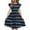 Navy, variant on Plebaso Kids Girls Ruffle Sleeve Dresses Crew Neck Tiered Midi Dresses Summer Flowy Casual Dresses for Girls