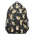 thumbnail image 3 of Cute Cartoon Corgi Backpack for School,Cute School Bag,Schoolbag with Adjustable Shoulder Straps & Padded Back,16.9 Inch, 3 of 5