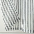 thumbnail image 4 of Mainstays Light Filtering Rod Pocket Stripe Curtain Tier and Valance Set, 3pc, 56"x36", Navy, 4 of 5
