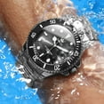 thumbnail image 4 of OLEVS Watches for Men Classic with Date Business Dress Luxury Big Face Green/Black/Blue Waterproof Luminous Mens Wrist Watch Analog Two Tone Stainless Steel Men Watch, 4 of 12