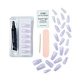 thumbnail image 4 of KISS Salon X-tend LED Soft Gel System Press on Nails, Gimme, Purple, Long Coffin, 30 Count, 4 of 8