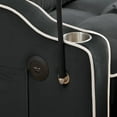 thumbnail image 5 of DEALTOPS Pull Out Sofa Bed, Velvet Loveseat Sleeper with Cup Holders, USB Ports and A Phone Stand, Black, 5 of 8