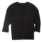 George - Women's Plus Soft Cotton Cardigan Sweater