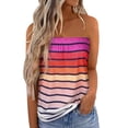 thumbnail image 1 of Top de tubo largo sin tirantes, camiseta de tubo sin costuras estampada para mujer, lavable a máquina para vacaciones informales, 1 of 6