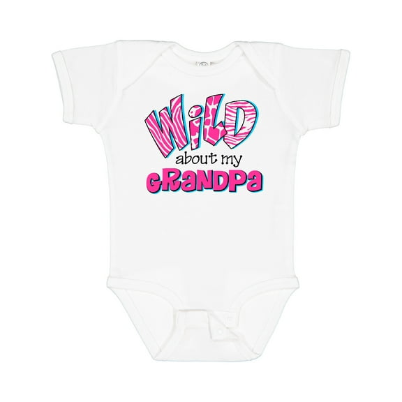 Inktastic Wild About Grandpa Girls Baby Bodysuit