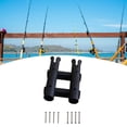 thumbnail image 6 of QccHieUs 2 Line Fishing Rod Holder Fishing Pole Rack Fishing Tackle Tool Gift for Husband Black, 6 of 8