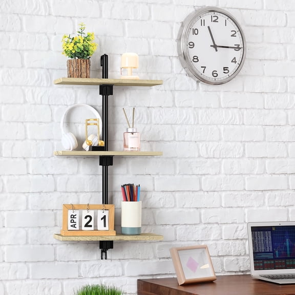 Floating Shelves Bathroom for Wall, Adjustable Height Wall Shelf Above Toilet