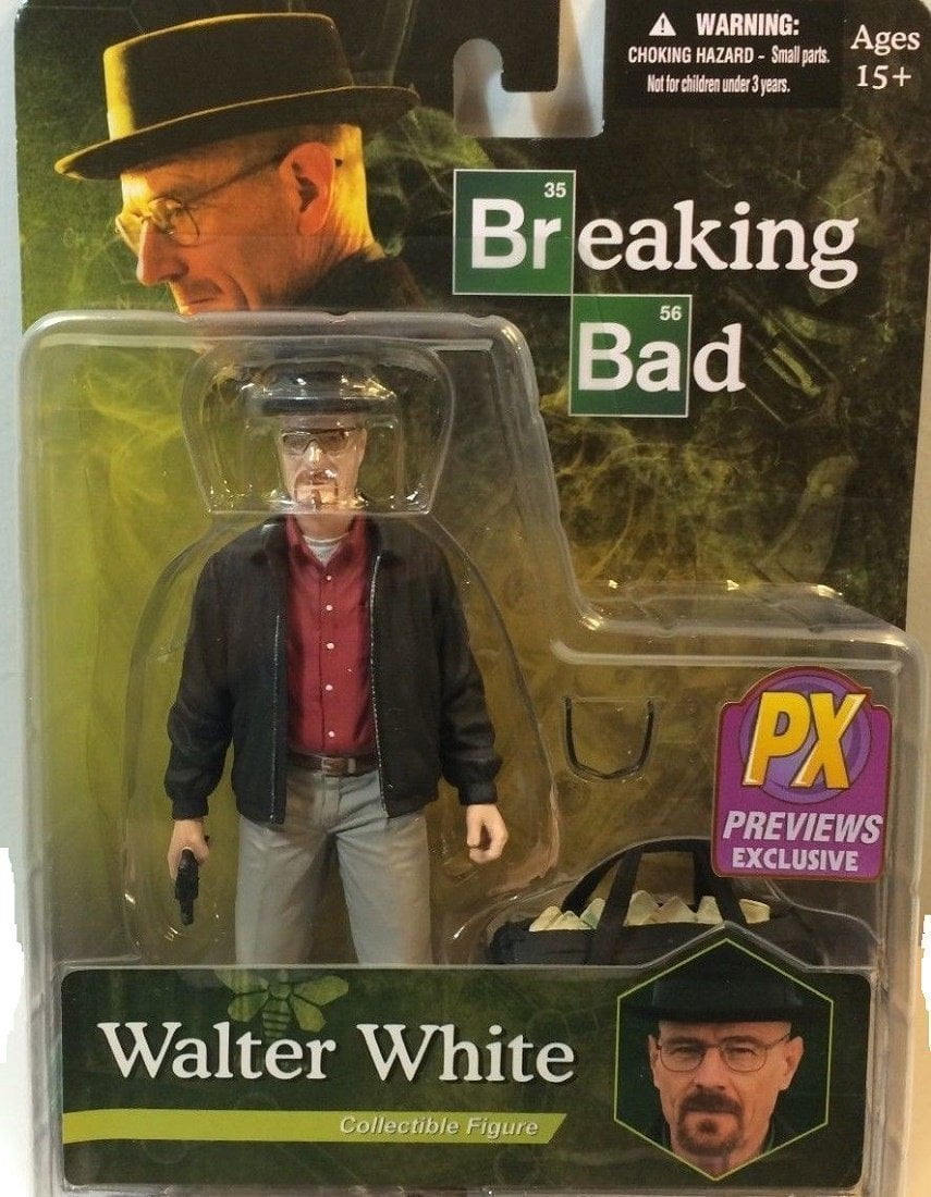 BREAKING BAD ENTERTAINMENT EARTH EXCL BURNT FACE GUS FIGURE CASE FRESH! 