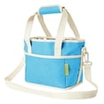 thumbnail image 5 of Win s Way Water Bottle Carrier with Strap Family Size 4 Compartment Drink Holder Bag Multi Cup Drink Tote Hands Free Spill Proof Durable with Pocket Practical Gift for Family, 5 of 6