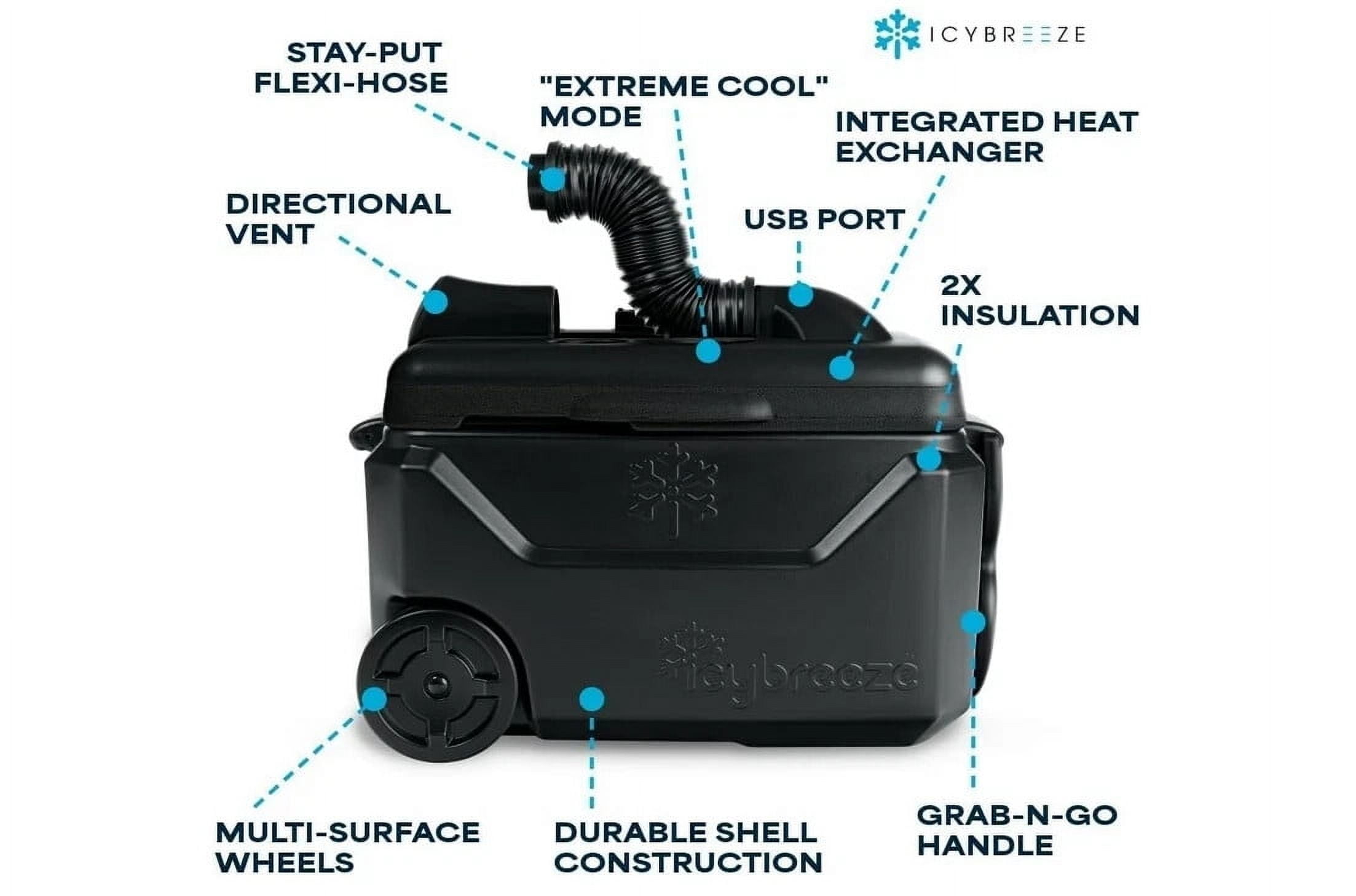 IcyBreeze Portable/Travel 12V Air Conditioner and Cooler (Platinum Pro - Includes Bonus Accessories)