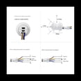 thumbnail image 3 of 2Pcs Motion Sensor Light Switch 110-220V PIR Sensor Smart Detection Time Delay Adjustable Infrared Induction Detector,2 * control switch,White, 3 of 7