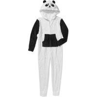 Girls' Plush One Piece PJ with 3D Hood