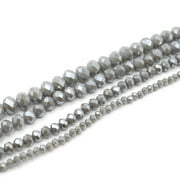 Jesse James Glass Strand Bead – Gray, 4 Strands, 1 Piece, Multi-Purpose for Teens and Adults