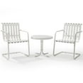 thumbnail image 1 of Crosley Gracie 3 Piece Metal Patio Conversation Set in Alabaster White, 1 of 2