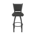 thumbnail image 5 of 870 Hadleigh 36" Swivel Bar Stool with Pewter Finish and Canter Iron Seat and Back, 5 of 5