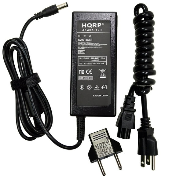 HQRP 19V AC Adapter for Intel NUC Kit NUC5i5RYK NUC5i7RYH NUC5i3RYK Power Supply Cord Adaptor