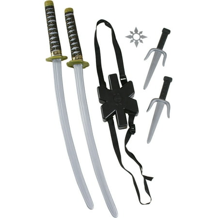 Ninja Double Sword Halloween Costume Accessory