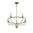 thumbnail image 5 of Trade Winds Lighting 5-Light Chandelier In Natural Brass, 5 of 7
