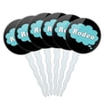 thumbnail image 1 of Dreaming of Rodeo Blue Cupcake Picks Toppers - Set of 6, 1 of 1
