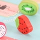thumbnail image 2 of Injueey Borrador de diseño de fruta fresca dibujos animados sandía naranja escuela primaria estudiante regalo borrador Color aleatorio Suministros de escritura y corrección Color aleatorio 2.5*0.6 cm, 2 of 6