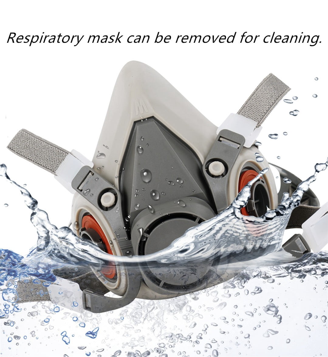 Reusable Half Face Shield Respirator Mask for Painting Welding Sanding Facepiece