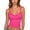 Hot Pink, variant on Women Ruffle Trim Cami Tops Underwire Support Bow Detail Spaghetti Strap Tank Shirts, Cropped Slim Fit Layering Blouses for Summer Party Beach Vacation