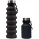 thumbnail image 1 of Collapsible Water Bottle | Reusable Beverage Bottle Travel Mug | Sports Bottle | Black., 1 of 3