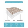 thumbnail image 5 of Quilts Twin XL Size, Brown Flowers Soft Comforter Bedding Set for Bed, Vintage Farmhouse Floral Leaves Vines Lightweight Quilted Bedspread with Pillow Cover(2 Pieces) for All Season, 68x98 Inch, 5 of 6