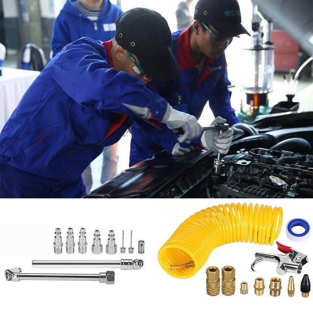 Air Hose Blow Gun,20 PCS Air Compressor Air Compressor Accessory Air Compressor Accessory Kit Revolutionary Design