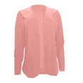 thumbnail image 5 of Sale Clearance 2024 Women's Blazers & Suit Jackets Women's Autumn Solid Color Collarless Slim Fit Long Sleeved Suit Jacket, 5 of 6