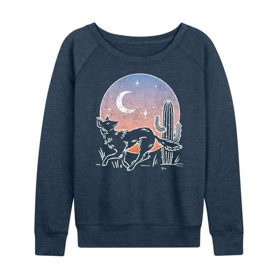 Instant Message - Desert Coyote - Women's Lightweight French Terry Long Sleeve Shirt