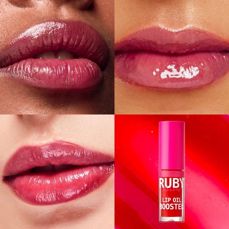 Ruby Kisses Lip Oil Booster, Hydrating Lip Gloss with Nourishing