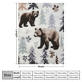 thumbnail image 4 of HENGT Super Soft Sherpa Holiday Throw Blanket - Cozy, Warm White Rustic Design Blanket., 4 of 6