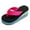 Red, variant on Fukaraa Women Rainbow Sole Flip Flops Platform Wedge Casual Outdoor Comfortable Non Slip Sandals
