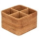 thumbnail image 1 of Caja de almacenamiento tejida a mano, cesta para control remoto con asa, caja decorativa para teléfono móvil, caja de almacenamiento cuadrada para oficina en casa, 1 of 1