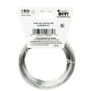 Cousin DIY Coated Copper Wire, Silver Finish, 22 Gauge, 32 ft Roll