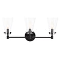 thumbnail image 4 of Safavieh Lonsen 3 Light Mid-Century Vanity Sconce, Matte Black, 4 of 6