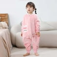 thumbnail image 2 of Baby Onesies Kids Flannel Footed Pajamas Animals Cartoon Role Play Baby Jumpsuit Pajamas Pink 18 Months-24 Months, 2 of 3