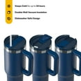 thumbnail image 2 of RTIC 40 oz Ceramic Lined Road Trip Tumbler, Leak-Resistant Lid with Straw, Navy, 2 of 6