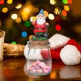 thumbnail image 5 of Gnmfd Christmas Elf Candy Jar Ornament, Cute Resin Glass Container for Snacks Sweets, Holiday Dwarf Decor for Christmas Tree Winter Party Indoor Outdoor Decor, 5 of 5