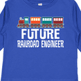 thumbnail image 4 of Inktastic Future Railroad Engineer Train Boys or Girls Long Sleeve Toddler T-Shirt, 4 of 5