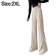 thumbnail image 2 of Pantalones Palazzo largos de pierna ancha e informales de cintura alta para mujer, pantalones de vestir de trabajo cómodos, 2 of 6