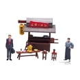 thumbnail image 4 of Bunblic 1/64 Ramen Shop Model Set Crafts Tiny Ornament Realistic High Precision Miniature Scene for Layout Sand Table Micro Landscape style A, 4 of 7
