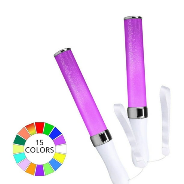 Glow Sticks Bulk, Led Foam Sticks With 3 Modes Colorful Flashing